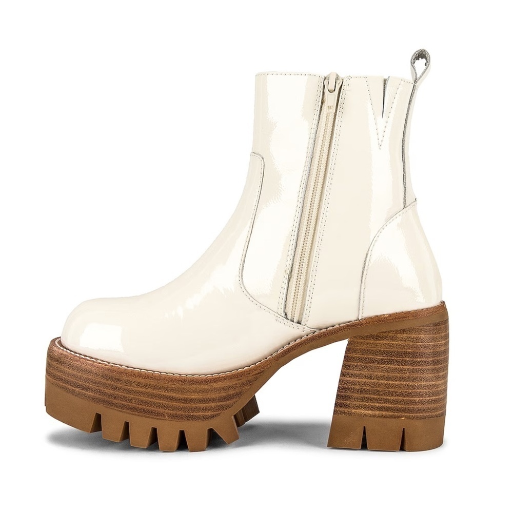 NIB Jeffrey Campbell Quavo Platform Lug Sole Boots in Ice Crinkle Patent… - Picture 6 of 6